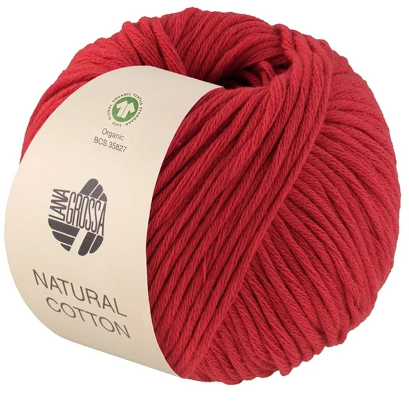Natural Cotton Gots Red 07