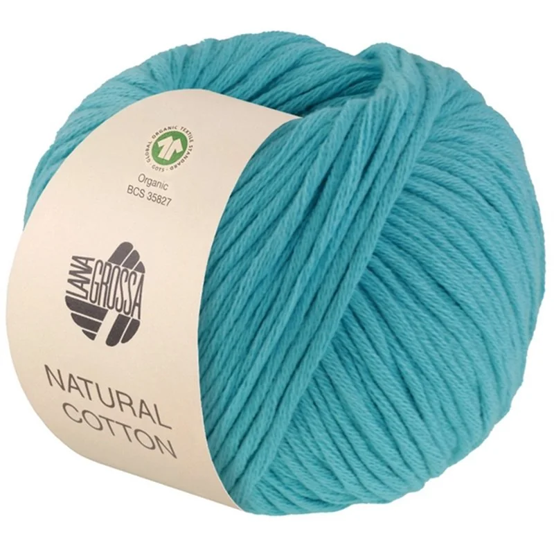 Natural Cotton Gots Turquoise 16