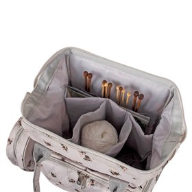 Knitting and crochet backpack Bees