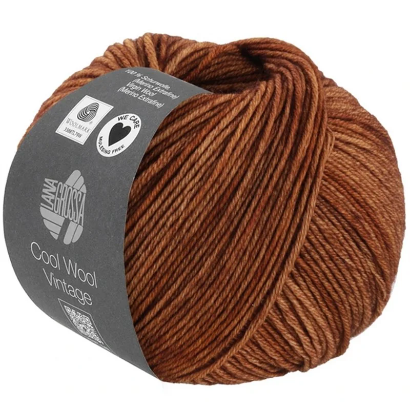 Cool Wool Vintage Brun fauve 7383