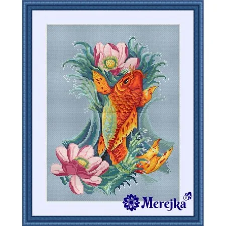 Embroidery kit Golden Koi