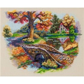 Kit de broderie Paysage d'automne
