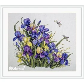 Embroidery kit Irises