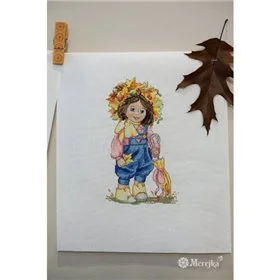 Kit de broderie Fille du printemps