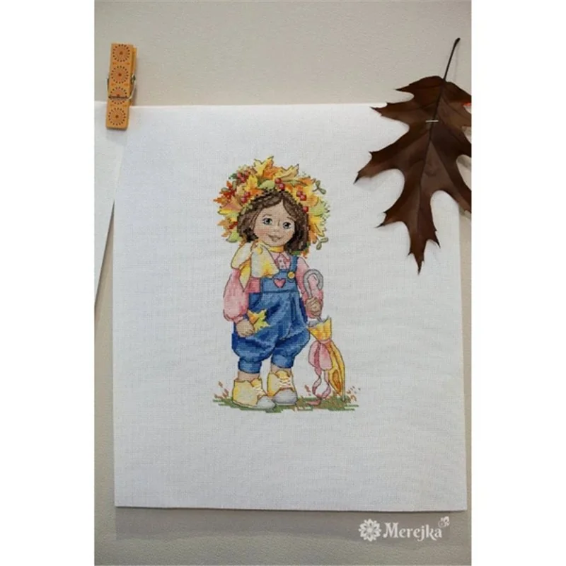 Kit de broderie Fille du printemps