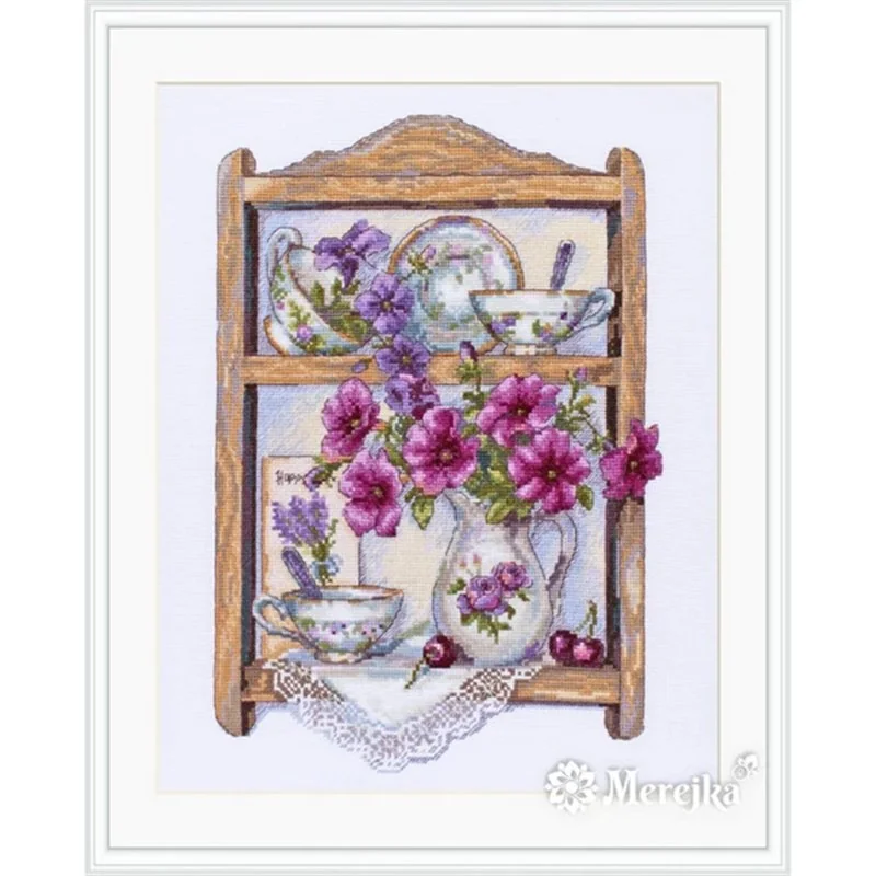 Kit de broderie Pétunias