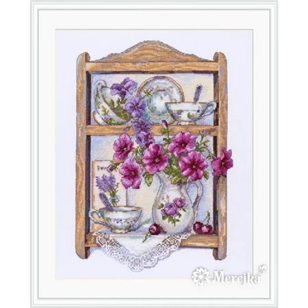 Kit de broderie Pétunias