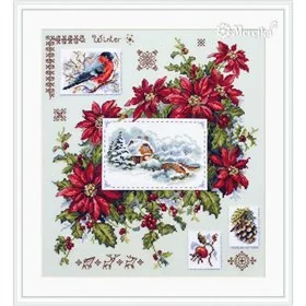 Embroidery kit Winter Sampler