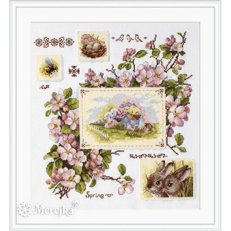 Embroidery kit Spring Sampler