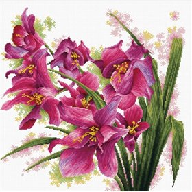 Embroidery kit Lovely Orchids