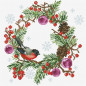 Embroidery kit Winter Wreath