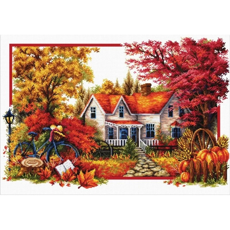 Embroidery kit Autumn Comes