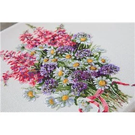 Embroidery kit The field bouquet