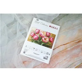 Kit de broderie Les Tulipes Gracieuses