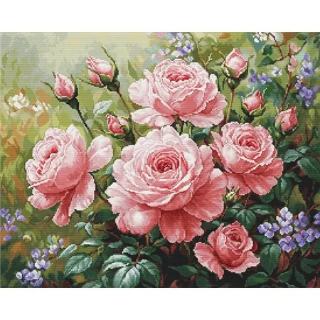 Luca-S Kit de broderie Le Jardin des Roses