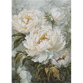 Embroidery kit The Light of Spring Peonies