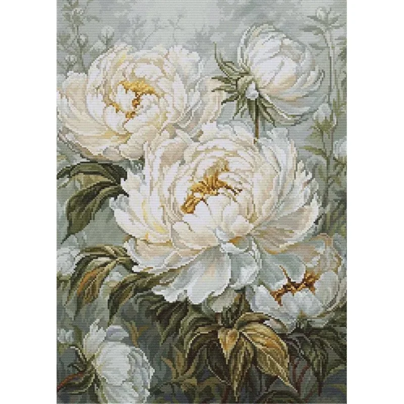 Embroidery kit The Light of Spring Peonies Embroidery kit The Light of Spring Peonies