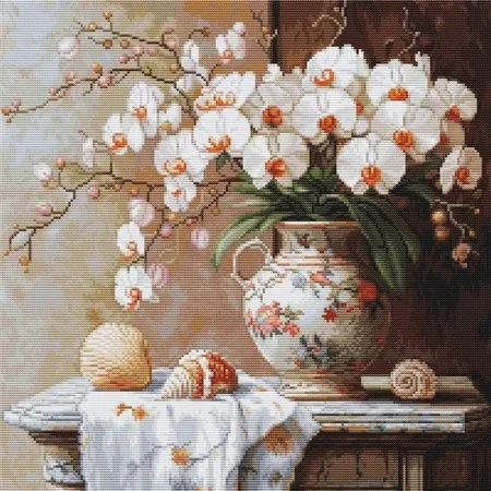 Luca-S Kit de broderie L'Élégance de l'Orchidée