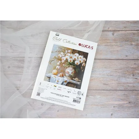 Kit de broderie L'Élégance de l'Orchidée