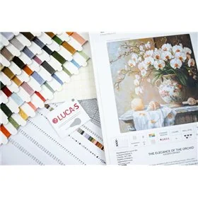 Luca-S Embroidery kit Elegance of the Orchid