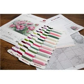 Kit de broderie Le Charme des Pivoines