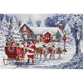 Luca-S Embroidery kit Santa's Visit
