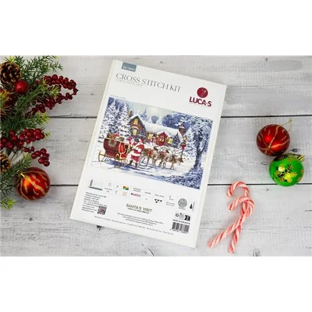 Kit de broderie La Visite du Père Noël