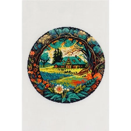 Embroidery kit Summer Village