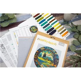 Kit de broderie Village d'Été