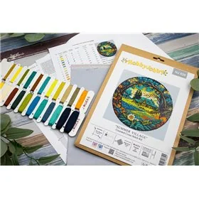 Kit de broderie Village d'Été