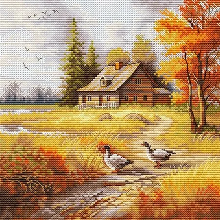Embroidery kit Golden Autumn