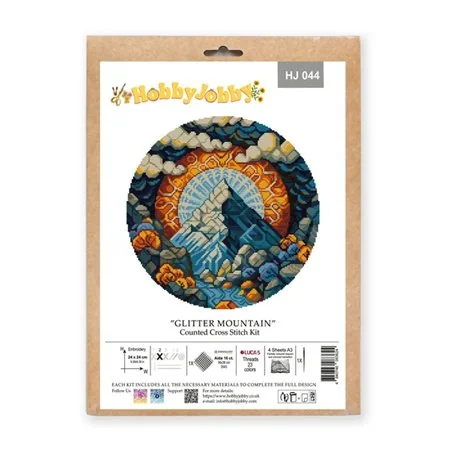 Kit de broderie Montagne Scintillante
