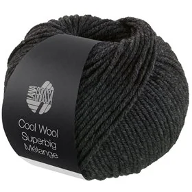 Cool Wool Superbig Mélange Gris foncé tacheté 218