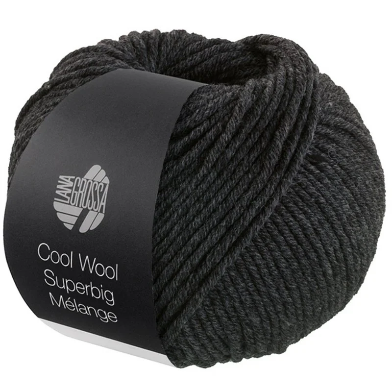 Cool Wool Superbig Mélange Gris foncé 218