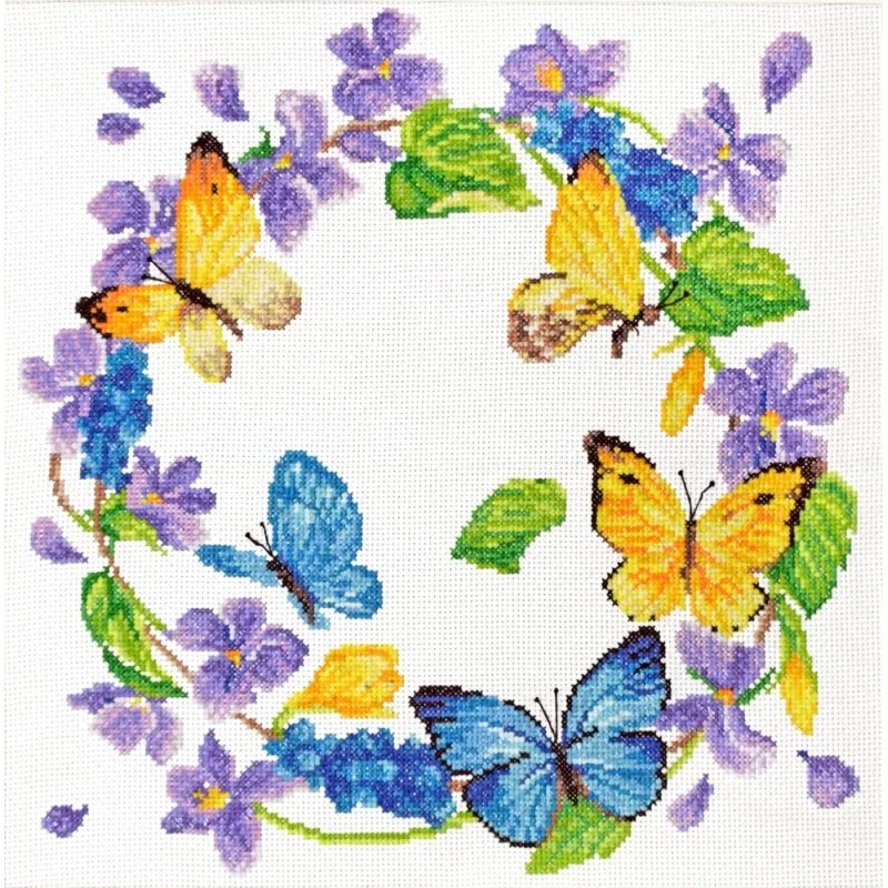 Embroidery kit Summer Wreath