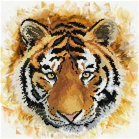 Embroidery kit Tiger charge