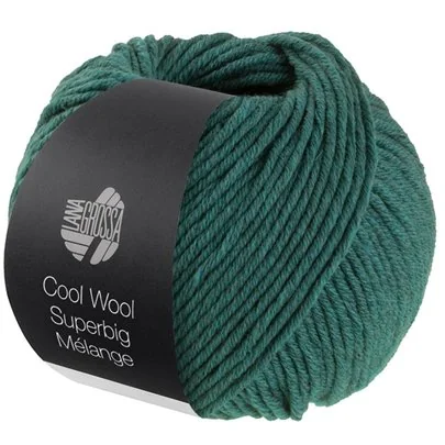 Cool Wool Superbig Mélange vert foncé 210