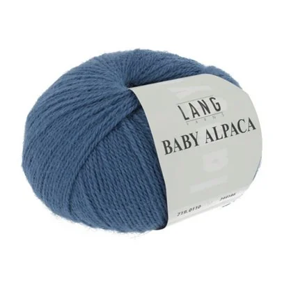 Baby Alpaca 110 bleu acier