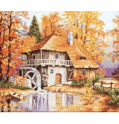 Luca-S Kit de broderie Paysage d'automne