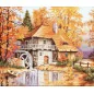 Kit de broderie Paysage d'automne Kit de broderie Paysage d'automne