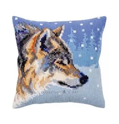 Coussin à broder Animaux d'hiver 5303