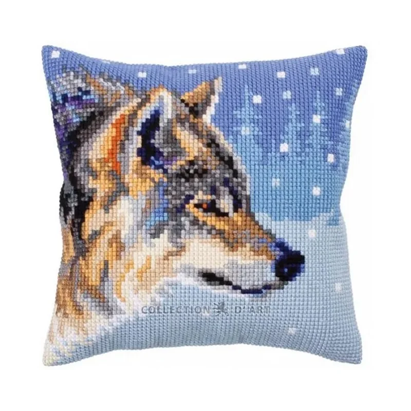 Coussin à broder Animaux d'hiver 5303 Coussin à broder Animaux d'hiver 5303