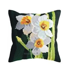 Stitch cushion kit Lines of daffodils 5484
