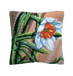 Stitch cushion kit White narcissus 5487