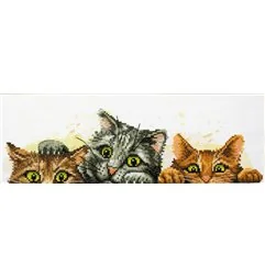 Kit de broderie Chatons curieux