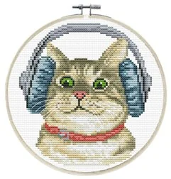 Kit de broderie DJ Kitty
