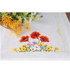 Kit chemin de table Fleurs de printemps sauvages