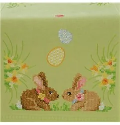 Table runner kit Easter bunnies