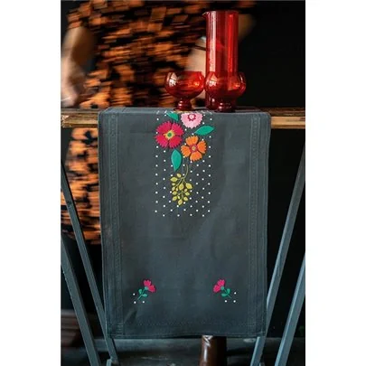 Kit chemin de table Fleurs multicolores