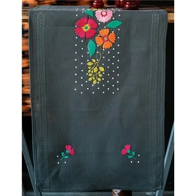 Kit chemin de table Fleurs multicolores